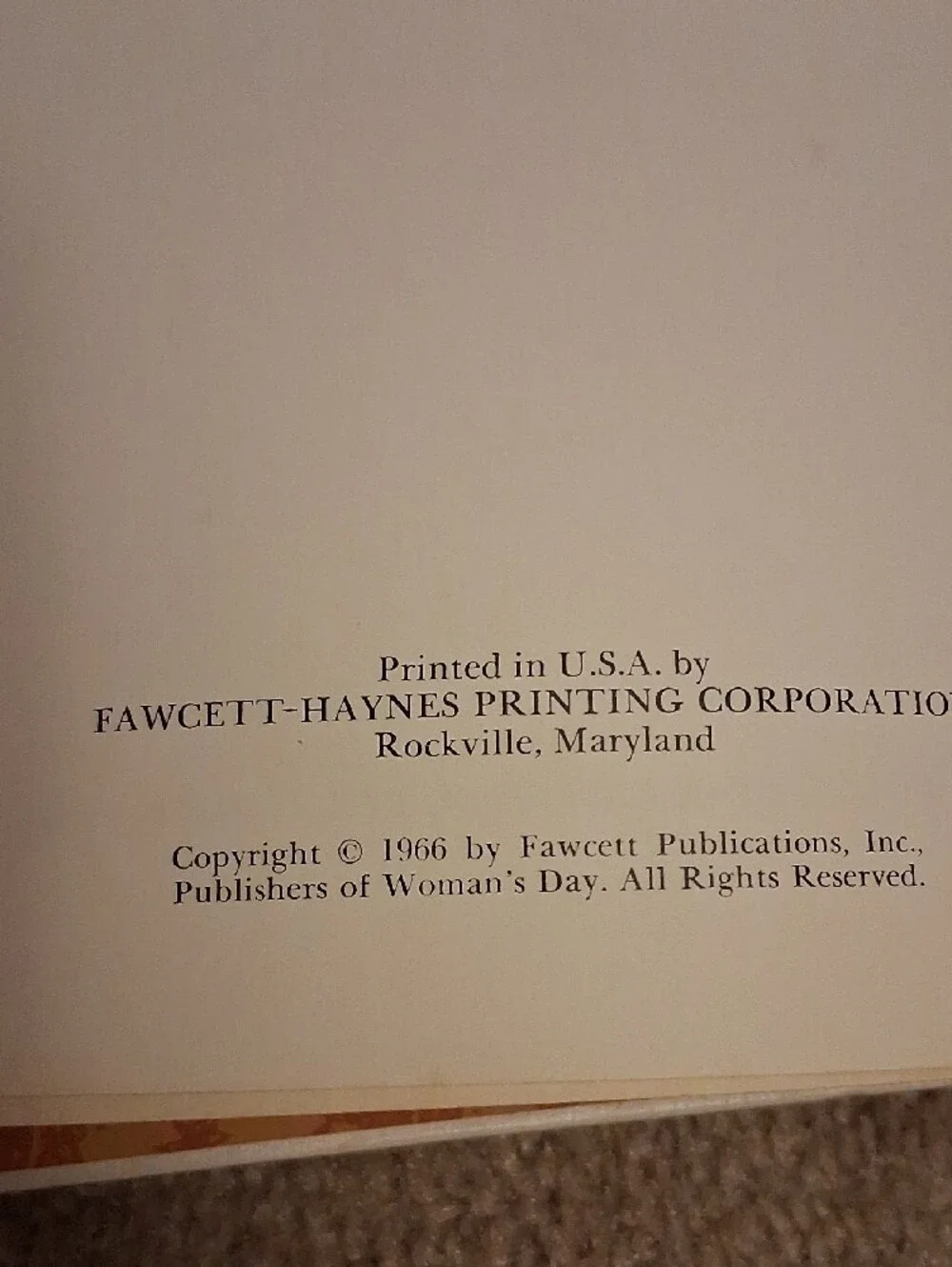 Vintage Recipe Book - 1966